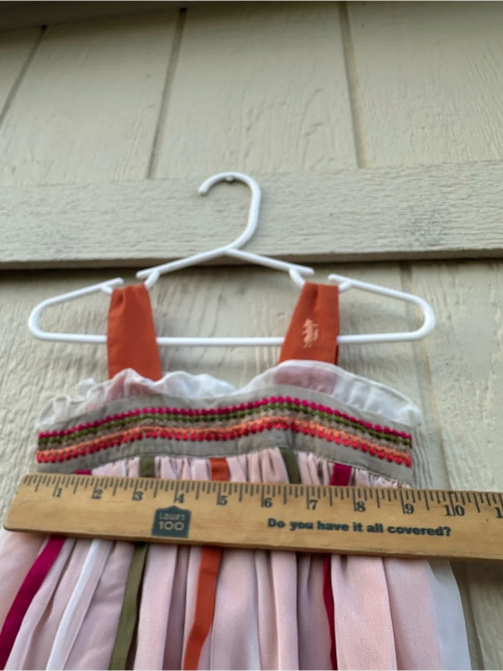 Well Dressed Wolf Girls' Pink Ruffle Sundress Tropical Maddie Ribbon Detail Bout